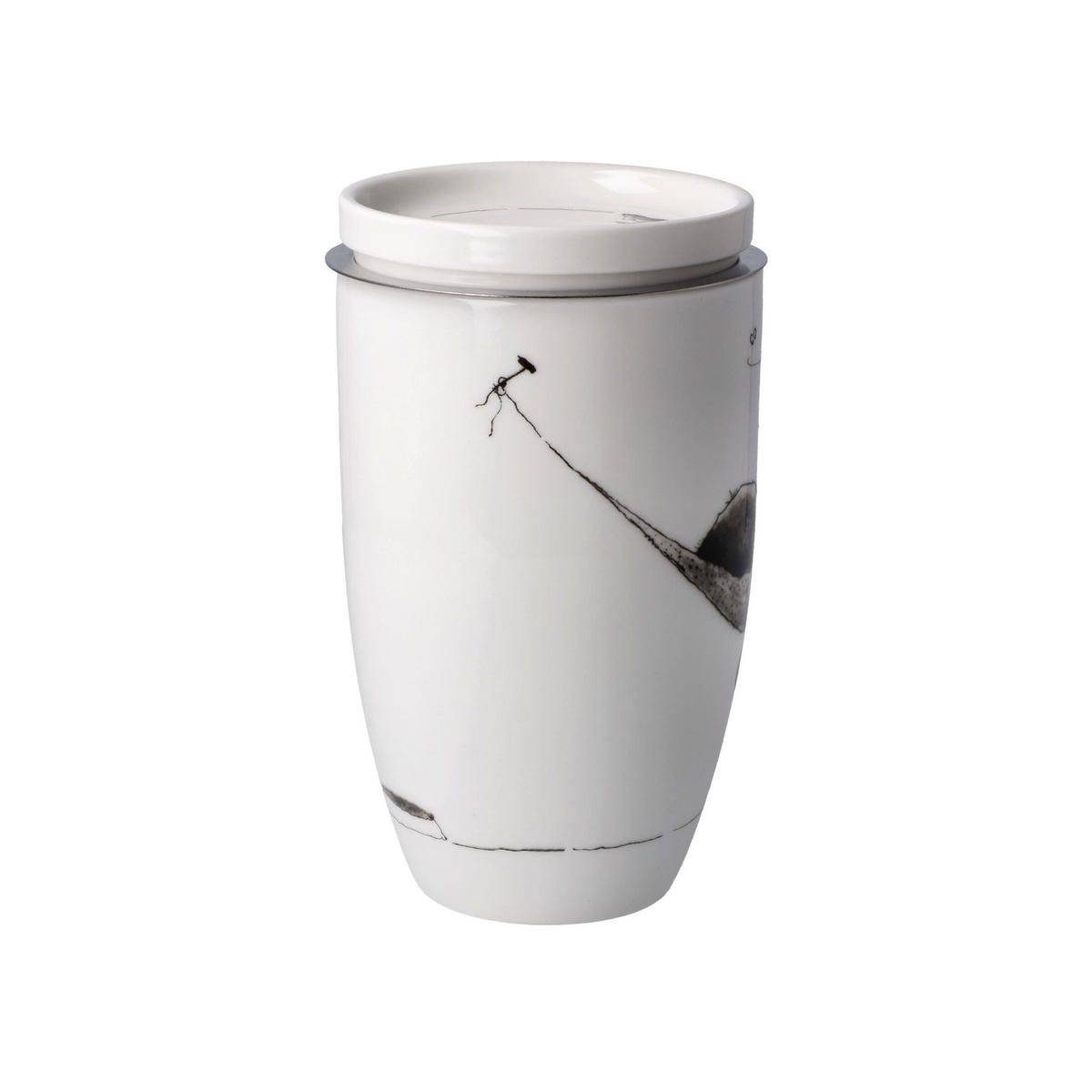 TEETASSE Peter Schnellhardt - Mittagspause, Fine Bone China, Bunt, 450 ml - Multicolor, Keramik (0.45L) - Goebel