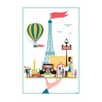 GESCHIRRTUCH Paris Plateau weiß 48 x 72 cm - Weiß, Textil (48/72cm) - Winkler
