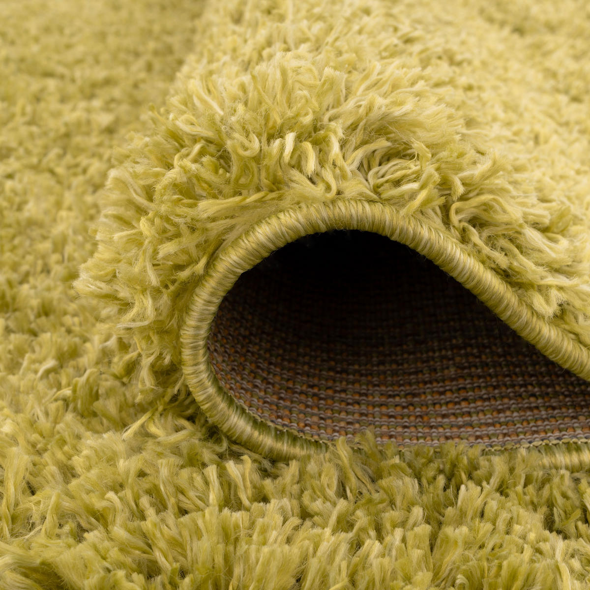 HOCHFLORTEPPICH Frühlingsgrün - Hellgrün, Naturmaterialien/Textil (60/110cm) - Kukoon Rugs