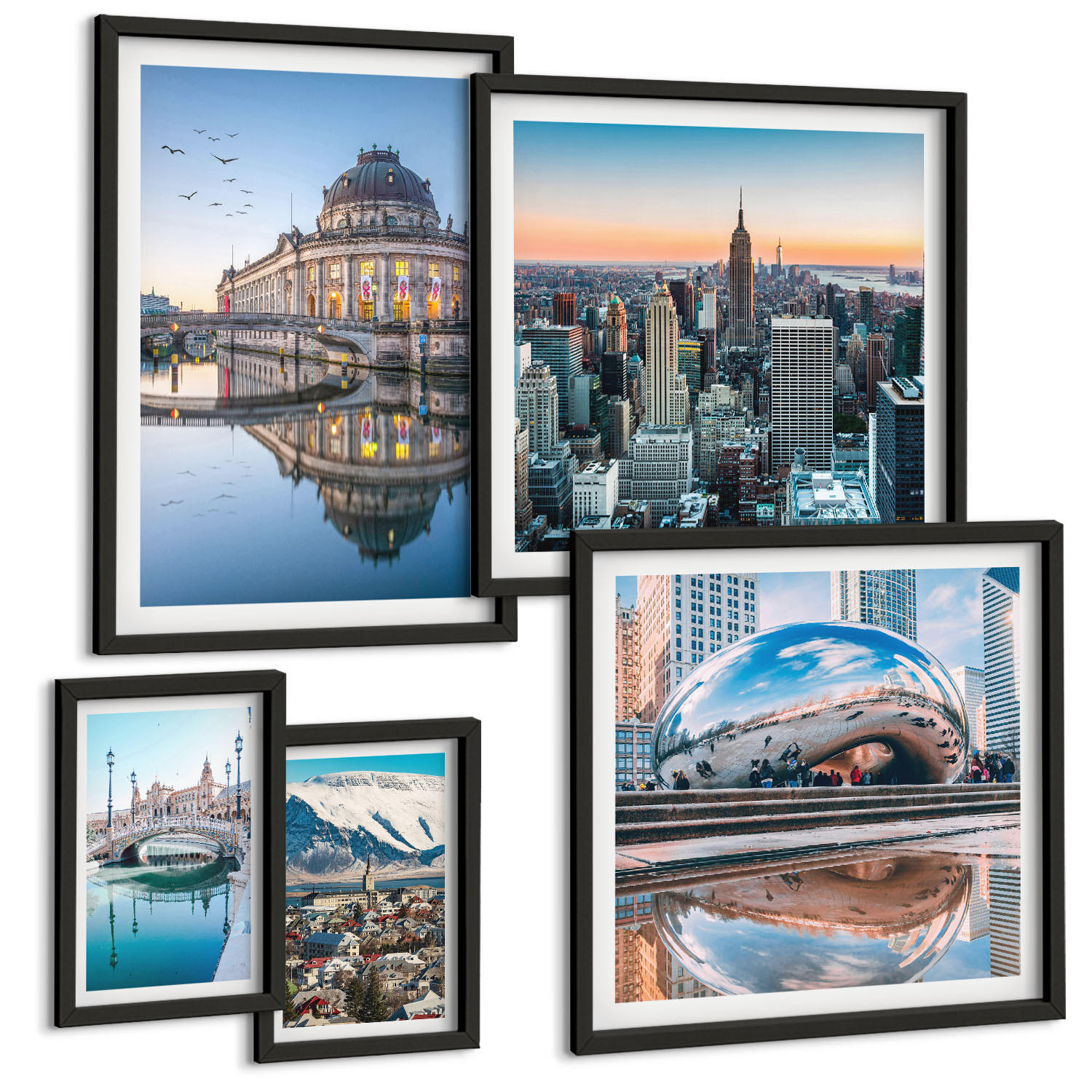 Tulup Bilder Schwarz 40x60 cm