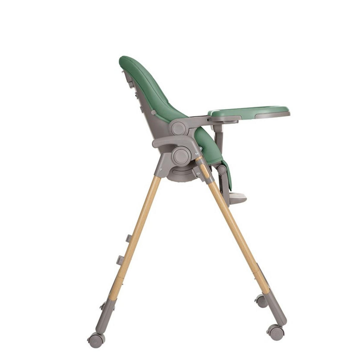 HOCHSTUHL Olive grün mit Bremse klappbar höhenverstellbar Gurt - Grün, Kunststoff (55/110/75cm) - Kikka boo