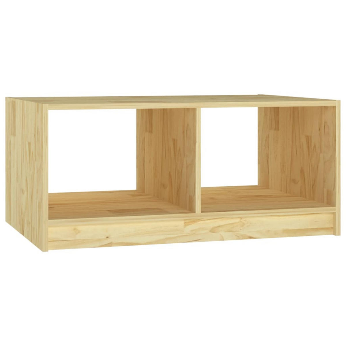 COUCHTISCH 75x50x33,5 cm Massivholz Kiefer - Braun, Holz (50/75/33.5cm) - furnicato