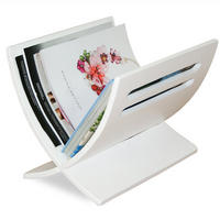 ZEITUNGSSTÄNDER Holz Weiß - Weiß, Holz (30/29/36cm) - Homestyle4u