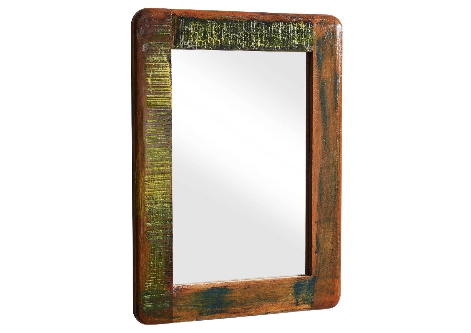SPIEGEL Altholz 60x80 mehrfarbig lackiert FREEZY #42 - Multicolor, Holz (60/80/3cm) - Massivmoebel24