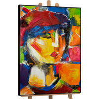 GEMÄLDE Lebhaftes Outfit Schattenfugenrahmen Schwarz 140x100 cm - Schwarz, Holz (140/100cm) - YS-art gallery