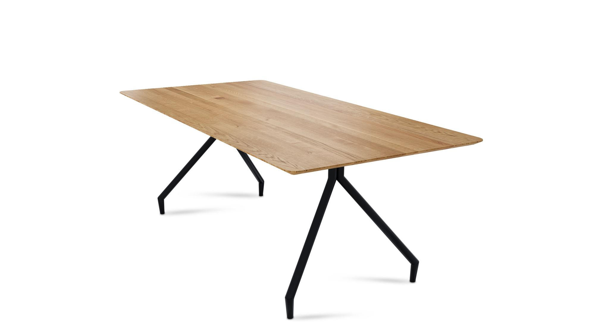 58aufmkessel Massivholztisch Wildeiche 74x90x180 cm