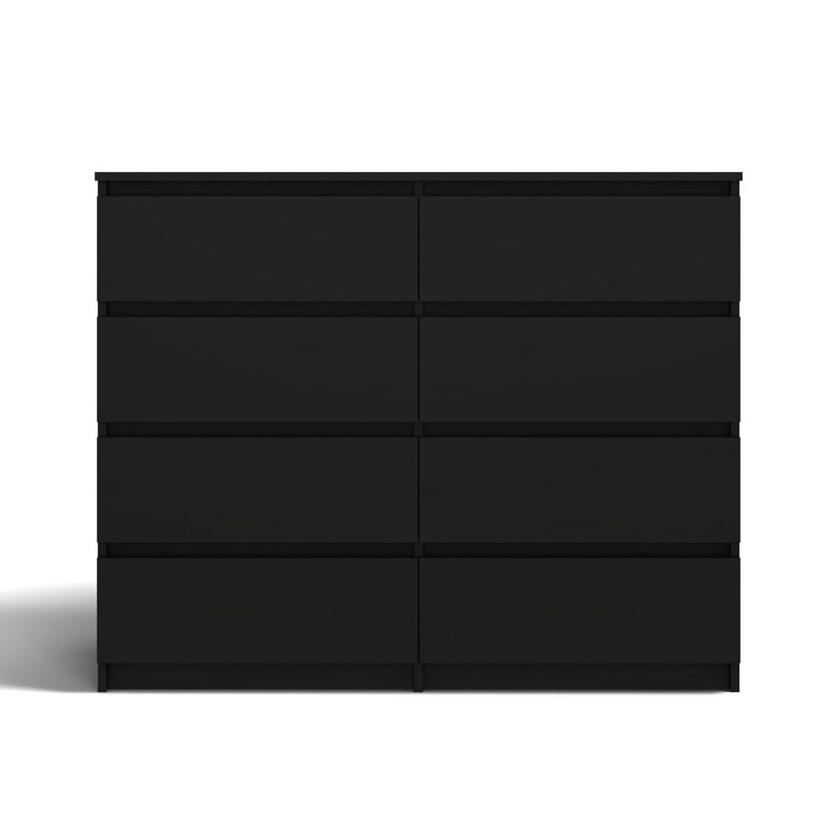 KOMMODE Schwarz 138/97/40 - Schwarz, Holzwerkstoff (138/97/40cm) - RAUMHIRSCH FURNITURE