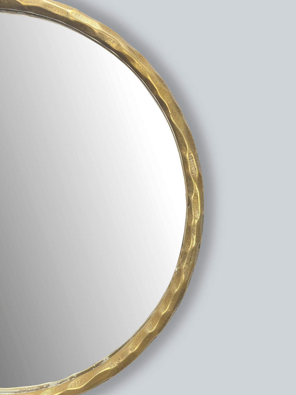 WANDSPIEGEL Rund Metall Gold 60 cm Klassisches Design - Goldfarben, Glas (60/60/4cm) - KADIMA DESIGN