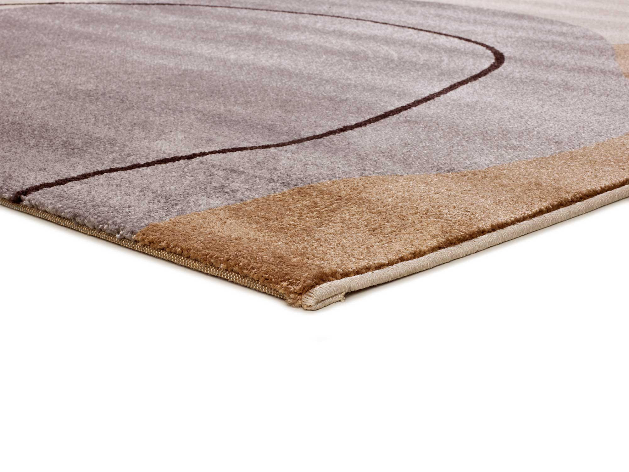 WEBTEPPICH Braun New York 140/200 cm - Beige/Braun, Naturmaterialien/Textil (140/200cm) - Atticgo
