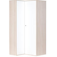 ECKKLEIDERSCHRANK SPOT - Weiß, Holzwerkstoff (105/210/100cm)