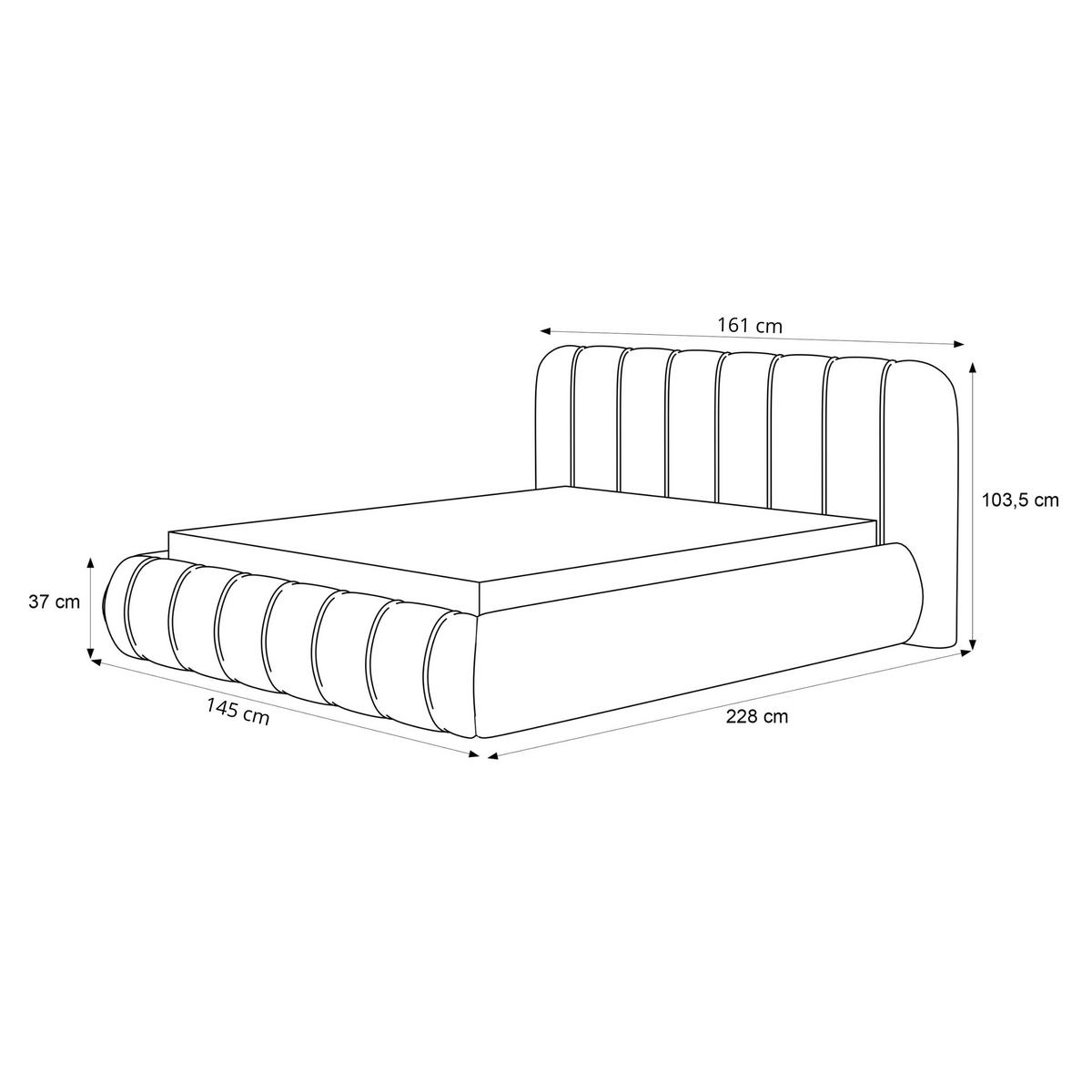 POLSTERBETT Gallo 120x200 cm Grau Chenille – (Jugendbett mit Bettkasten, Lattenrost, voluminöses Kopfteil) - Grau, Holz/Holzwerkstoff (120/200cm) - Ravio