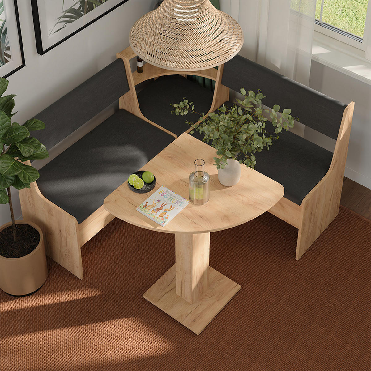 JEDÁLENSKÝ STÔL Roman, Dub Goldkraft, 60 x 60 cm - dub medový, kompozitné drevo (60/60/75cm) - Vicco