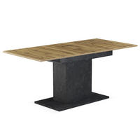 ESSTISCH BOSCO 120-160/80/76 cm - Honigeiche/Anthrazit, Holzwerkstoff (80/120/76cm) - B&D Home