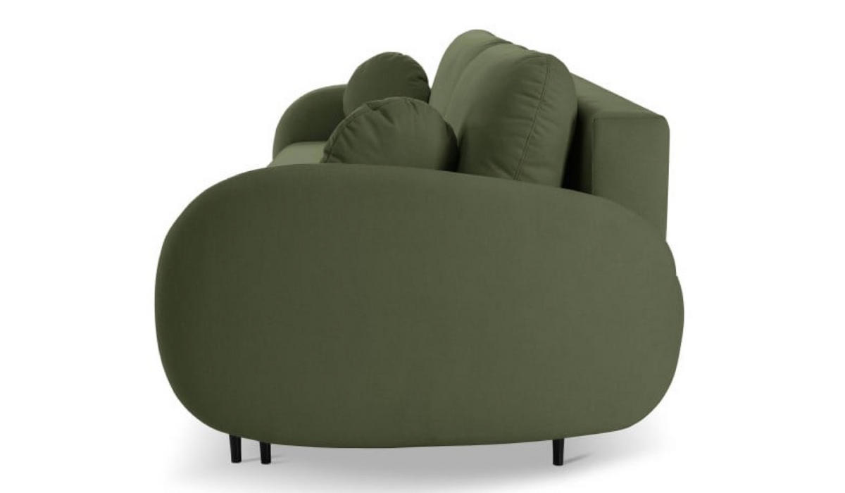 SOFA Dunkelgrün SOFTI Schlafsofa - Grün, Textil (232/95/109cm) - Sepro Meble