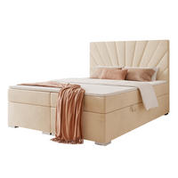 BOXBETT 160x200 cm mit Topper - Beige, Holzwerkstoff/Textil (160/200cm) - Idohome