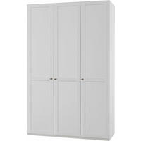 KLEIDERSCHRANK Newport weiß 135 / 58 / 236cm - Weiß, Holz/Holzwerkstoff (135/236/58cm) - Wimex