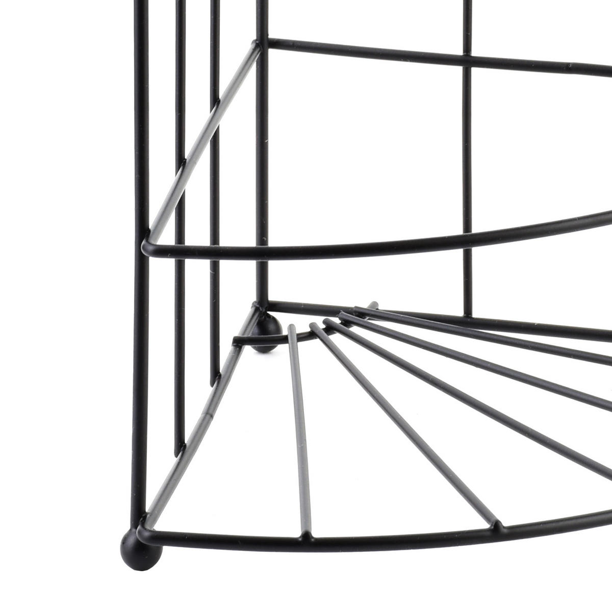 BADEZIMMERREGAL Carl 18,5/14/26cm Schwarz - Schwarz, Metall (18.5/26/14cm) - Mondex