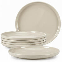 TELLER-SET VICTO 6-tlg Dessertteller - Beige, Keramik (20/2/20cm) - KONSIMO®