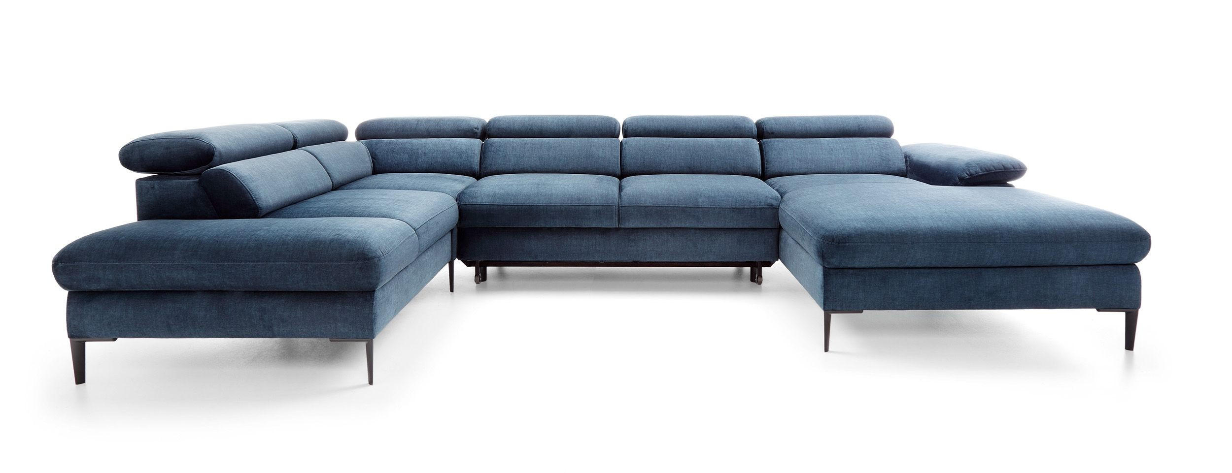 Masseno Wohnlandschaft Blau 353x94x182 cm