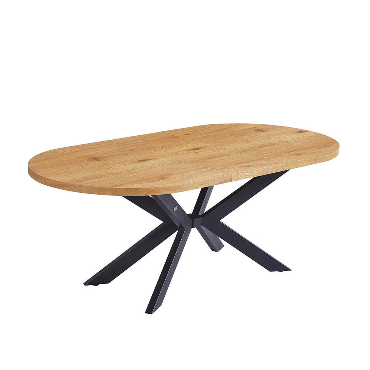 ESSTISCH OVAL AVENTI - Light Oak, 200 x 100 cm - Hellbraun, Holz (160/100/4cm) - Home Deluxe