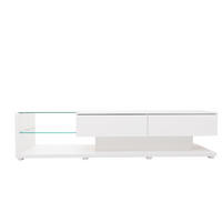 LOWBOARD 170/36/38 cm Weiß aus Spanplatte mit LED-Beleuchtung - Weiß, Holzwerkstoff (36/38/170cm) - OKMYHOME