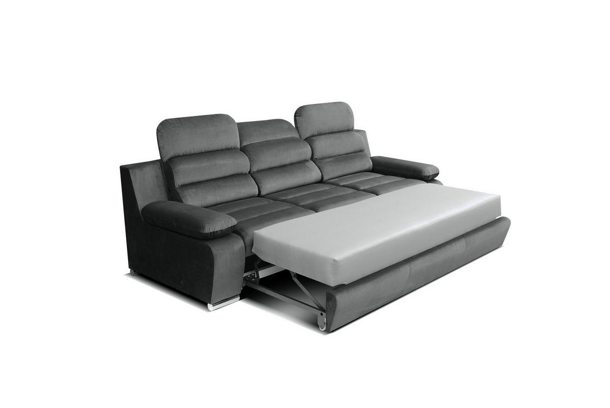 SCHLAFSOFA AMBER Kronos-Stoff Beige - Beige, Holz (238/95/96cm) - Robin