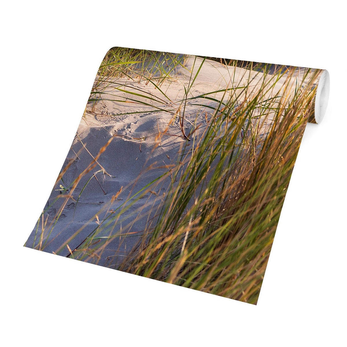 FOTOTAPETE Stranddüne am Meer 384/255 cm - Eichefarben, Papier (384/255cm) - Bilderwelten