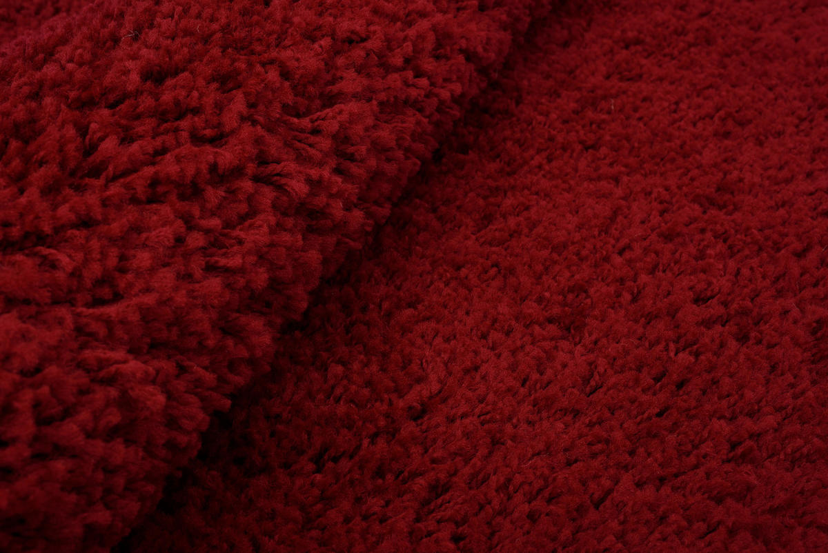 TEPPICH ESSENCE ROUND Rot 240/240 cm - Rot, Textil (240/240cm) - Tapiso