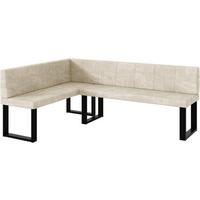 ECKBANK PETER_U - Creme, Textil (142/196cm) - Meblini