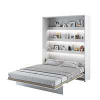 SCHRANKBETT BC-12 - 160x200cm Vertikal - Weiß Mat - Weiß, Holzwerkstoff (160/200cm) - Meblini