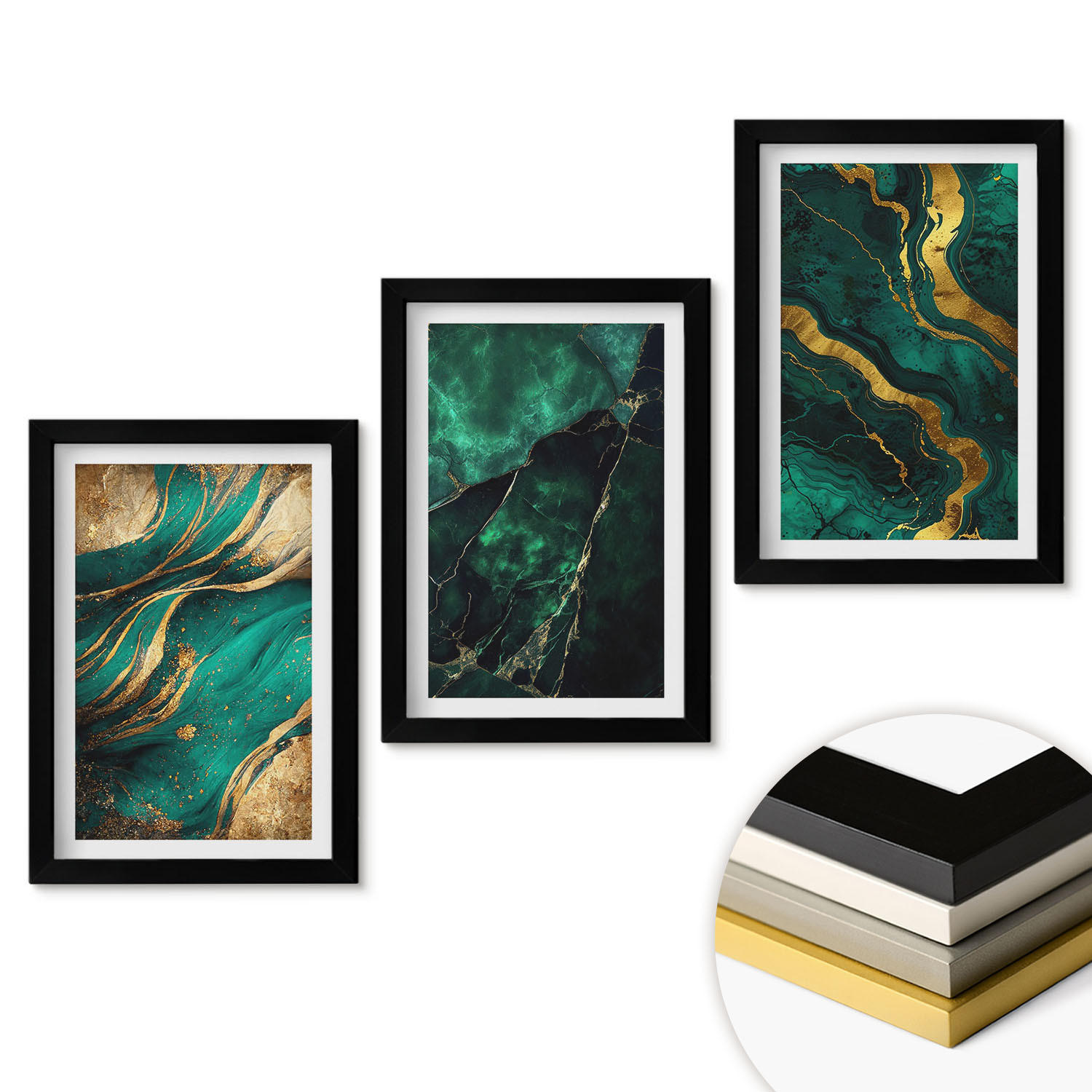 ArtPrintCave Wandbilder Schwarz 20x30 cm