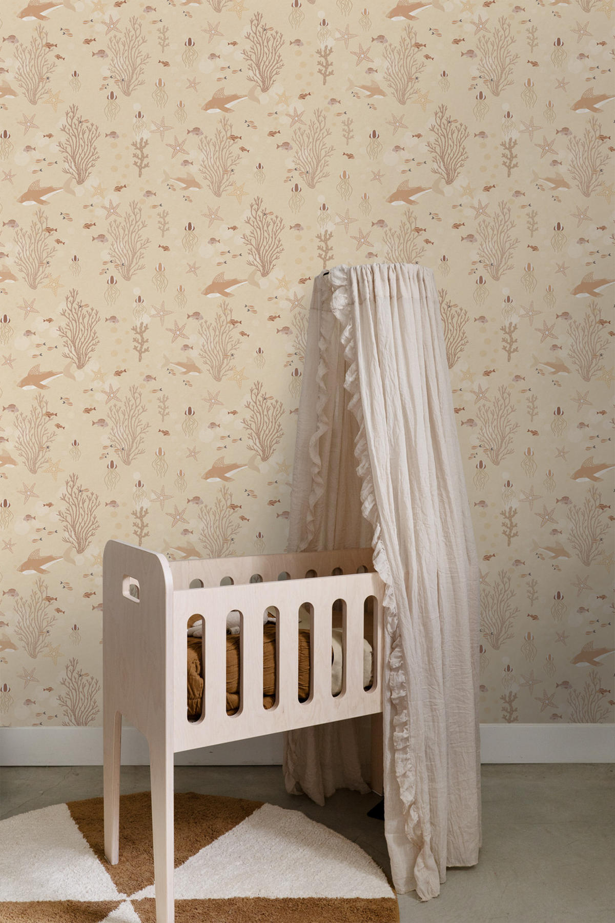 TAPETE Unterwasserwelt 50 x 900 cm - Beige, Papier (50/0.1cm) - ESTAhome
