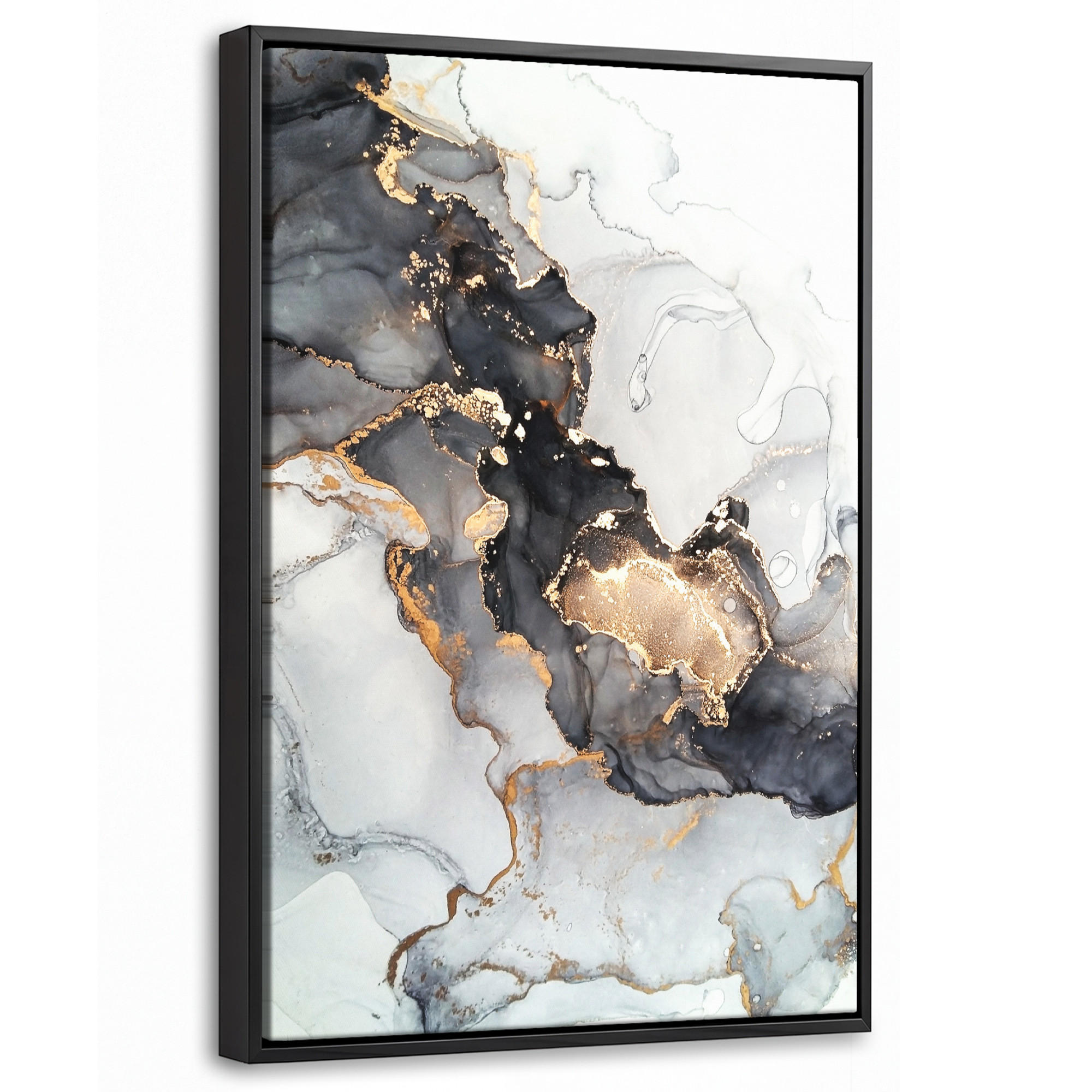 MuchoWow Leinwand Gold 20x30 cm