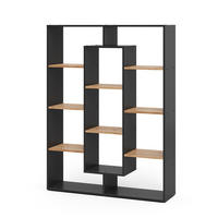 RAUMTEILER Anthrazit/Goldkraft Eiche 107.2 x 143 cm - Honigeiche/Anthrazit, Holzwerkstoff (107.2/143/29cm) - Vicco