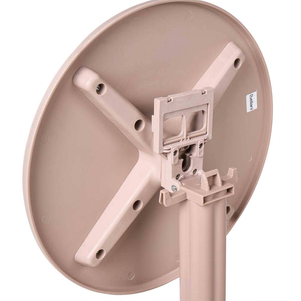 GARTEN-BARTISCH 60/60 cm Beige Legrena - Beige, Kunststoff (60/60/111cm) - Beliani