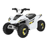 KINDERMOTORRAD 6V Elektro Kinderquad Weiß - Weiß, Kunststoff (40/44.5/73cm) - COSTWAY