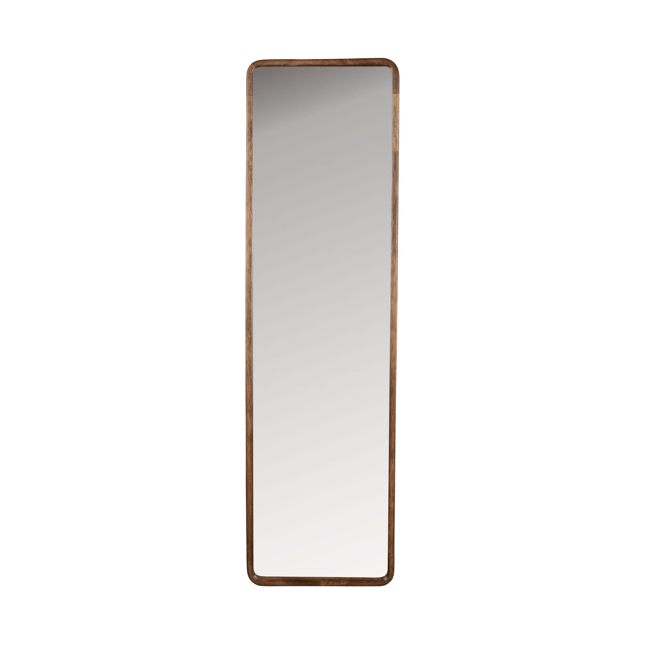 WANDSPIEGEL Nyko Spiegel/ Rechteckig 120x34 cm Braun - Beige, Holz (34/120/4cm) - Housecraft Living
