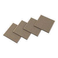 AKUSTICKÝ SET STĚNOVÝCH PANELŮ Vang 8 KS II - barva vlašského ořechu, kompozitní dřevo/plast (60/60/2.1cm) - NEU.HOLZ