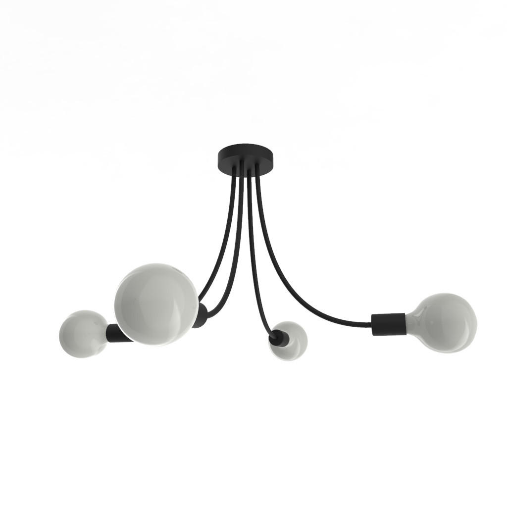 Lumicom Deckenleuchte Schwarz 60x40x60 cm