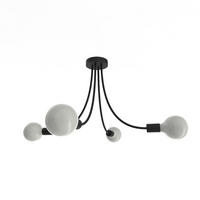 DECKENLEUCHTE Classic - Schwarz, Metall (60/60/40cm) - Lumicom