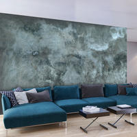 SELBSTKLEBENDE FOTOTAPETE 490/280 cm - Blau/Grau, Kunststoff/Textil (490/1cm) - KUNSTLOFT