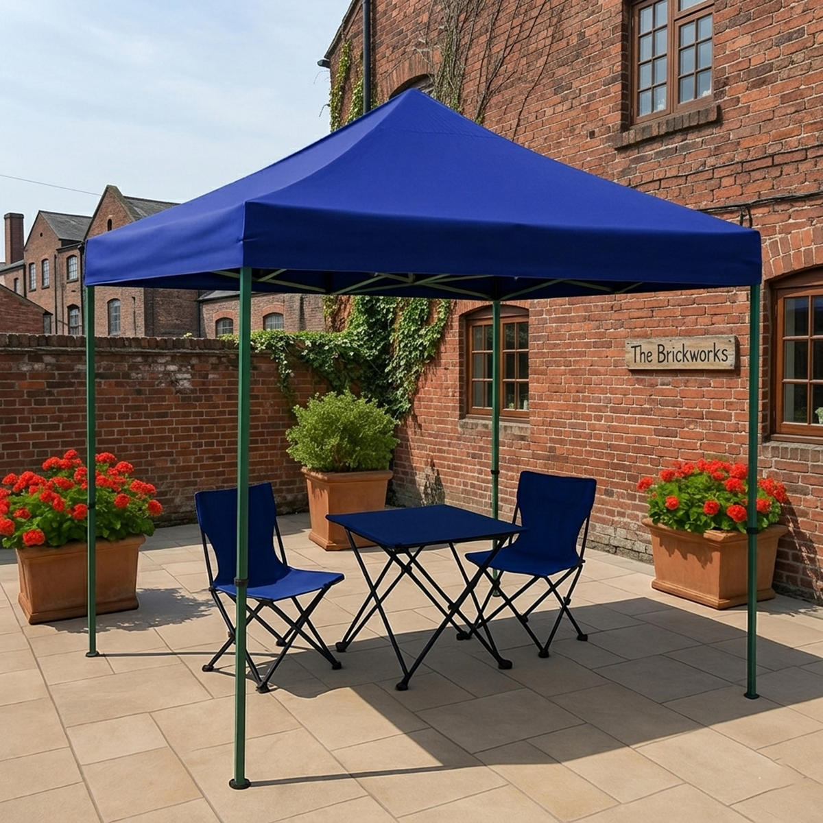 ERSATZDACH für Pavillon 3x3m, Pavillondach Toro, Wasserdicht, Farbe: Blau - Blau, Kunststoff (300/0.3/300cm) - TPFGarden