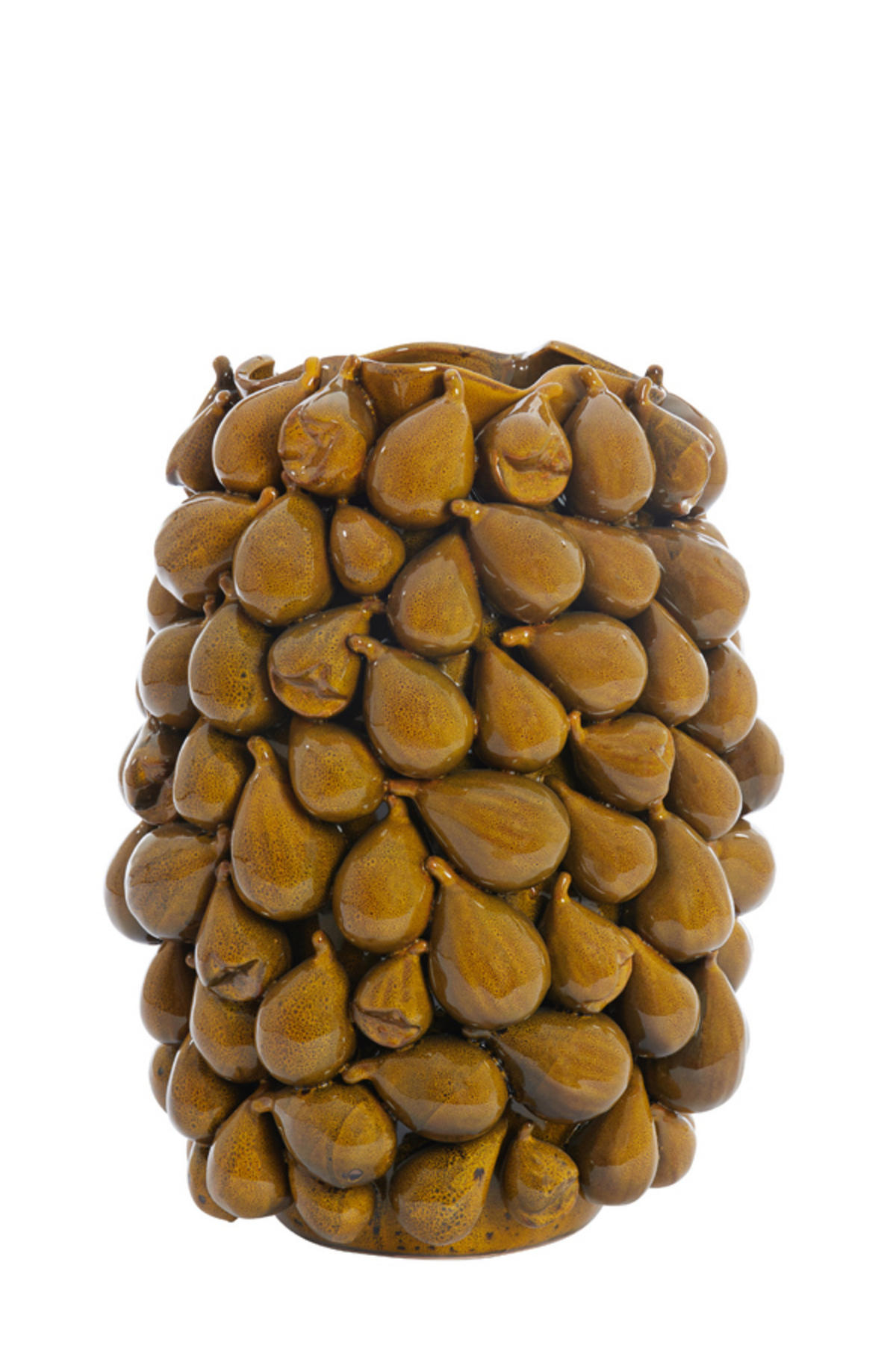 VASE Natalia Gelb Ø35/47 cm - Gelb, Keramik (47cm) - Light & Living