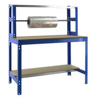 PACKTISCH Buffalo HxBxT 84 x 90 x 76 cm Traglast 400 kg Blau - Blau, Metall (90/84/76cm) - PROREGAL