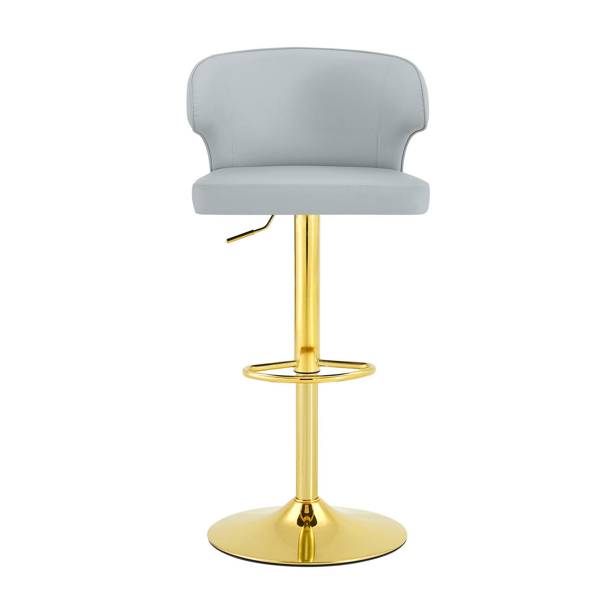 BARHOCKER DE-36724 2er-Set höhenverstellbar mit 360°-Drehung Hellgrau - Hellgrau, Metall (45/110/49.7cm) - ComfortXL
