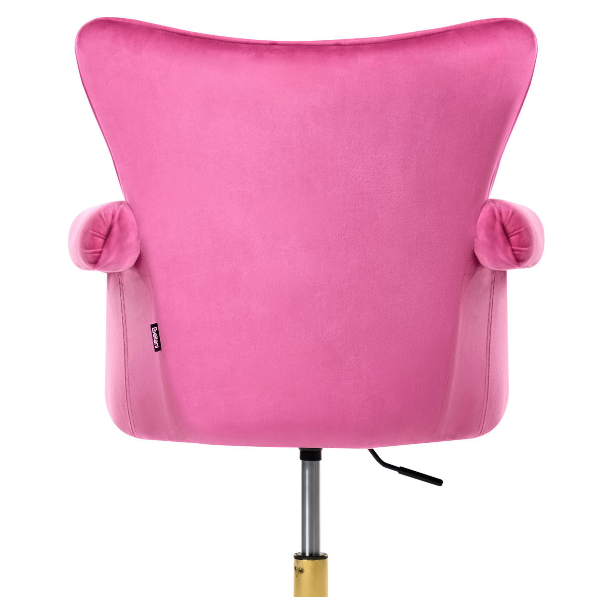 SCHREIBTISCHSTUHL Samtstoff Fuchsia Velencia - Pink, Textil (64/85/60cm) - Beliani