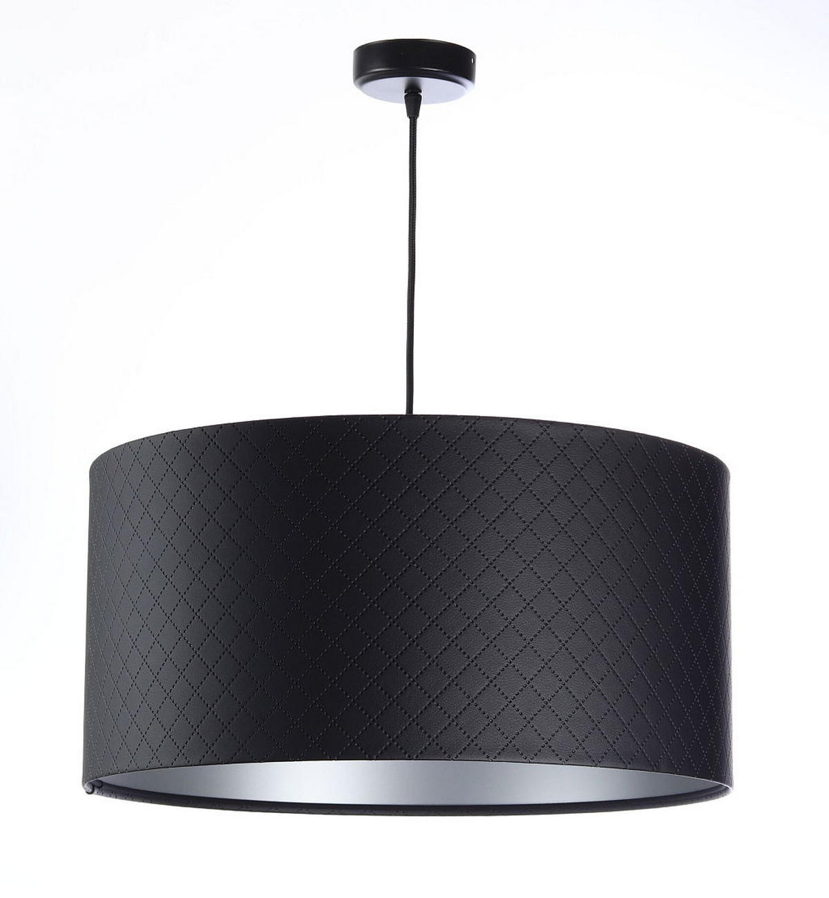 HÄNGELEUCHTE Schwarz 60/30 cm - Silberfarben/Schwarz, Kunststoff (60/1.1/30cm) - ONZENO