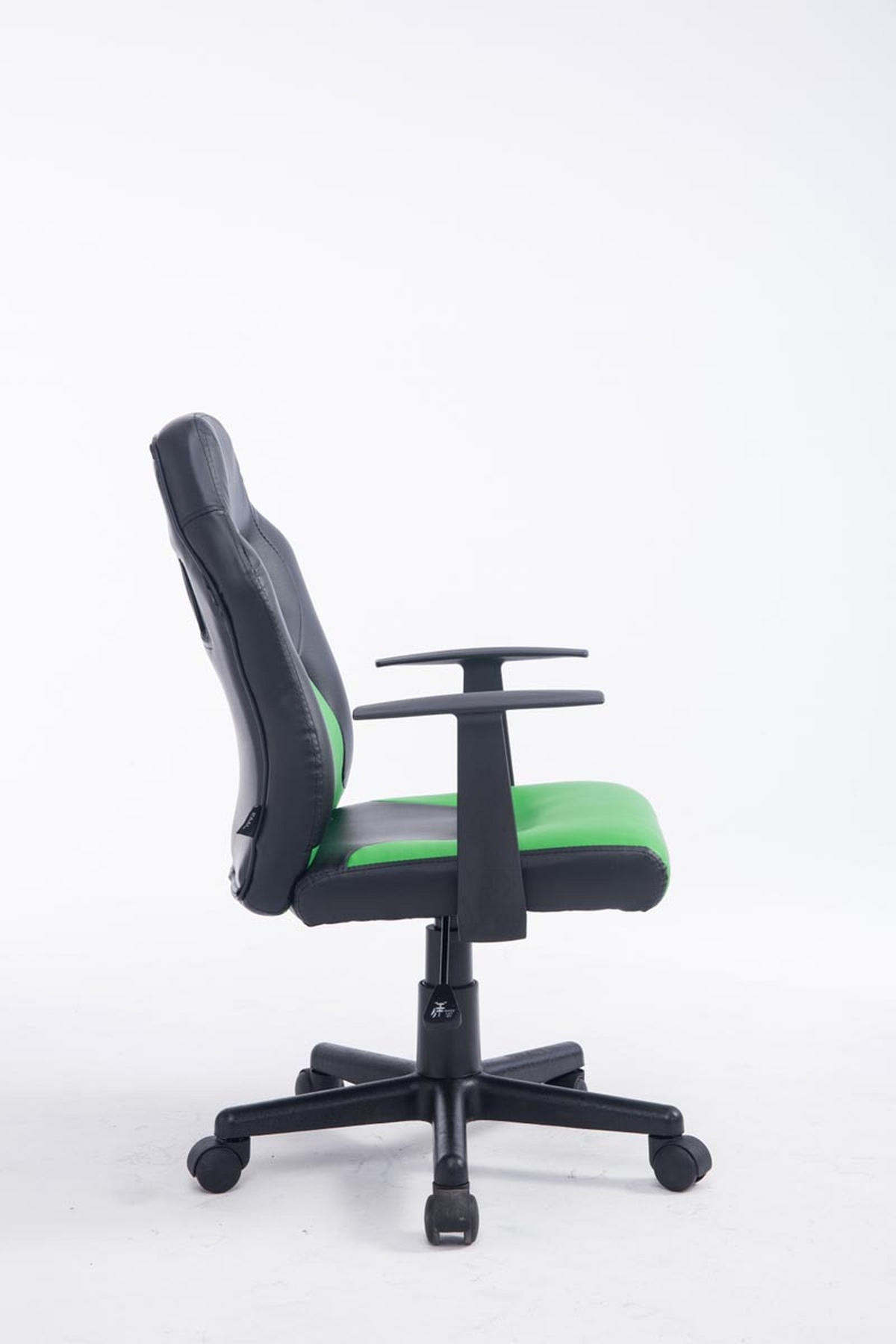 BÜROSTUHL Funny, Kunstleder Schwarz/Grün - Grün, Kunststoff/Textil (56/93/59cm) - TPFLiving