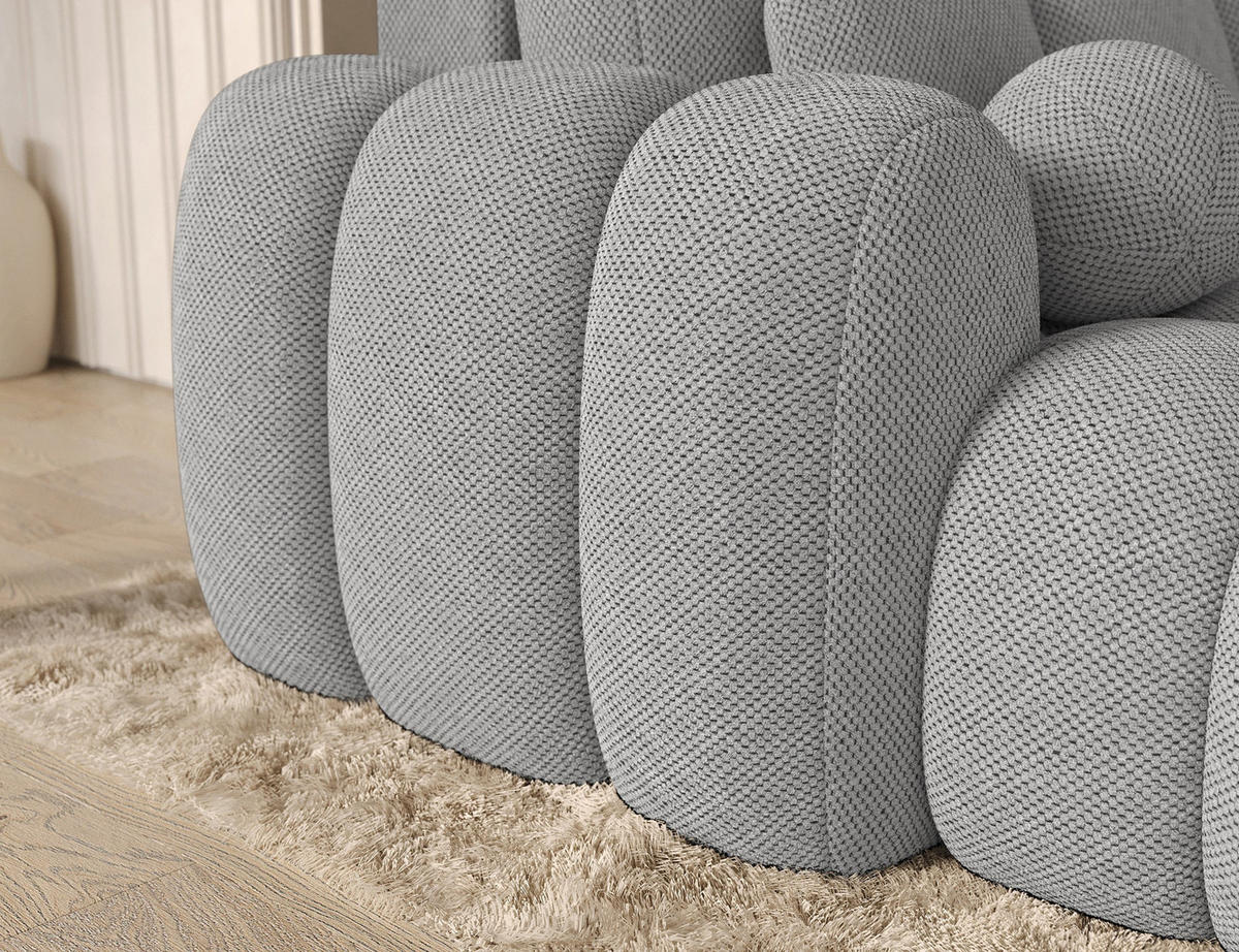 ECKSOFA COVELION L-Form – Schlaffunktion, Bettkasten, Wellenfederung, HR-Kaltschaum, inkl. Kissen, moderner Wohnkomfort - Grau, Kunststoff (260/167cm) - Wohnideebilder