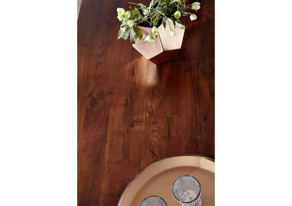 ESSTISCH Akazie 200x100x76 nougat lackiert OXFORD #606 - Dunkelbraun, Holz (100/200/76cm) - Massivmoebel24